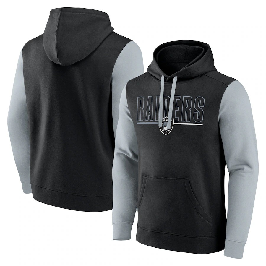 Men Oakland Raiders black style 2r3 NFL 2024 hoodie